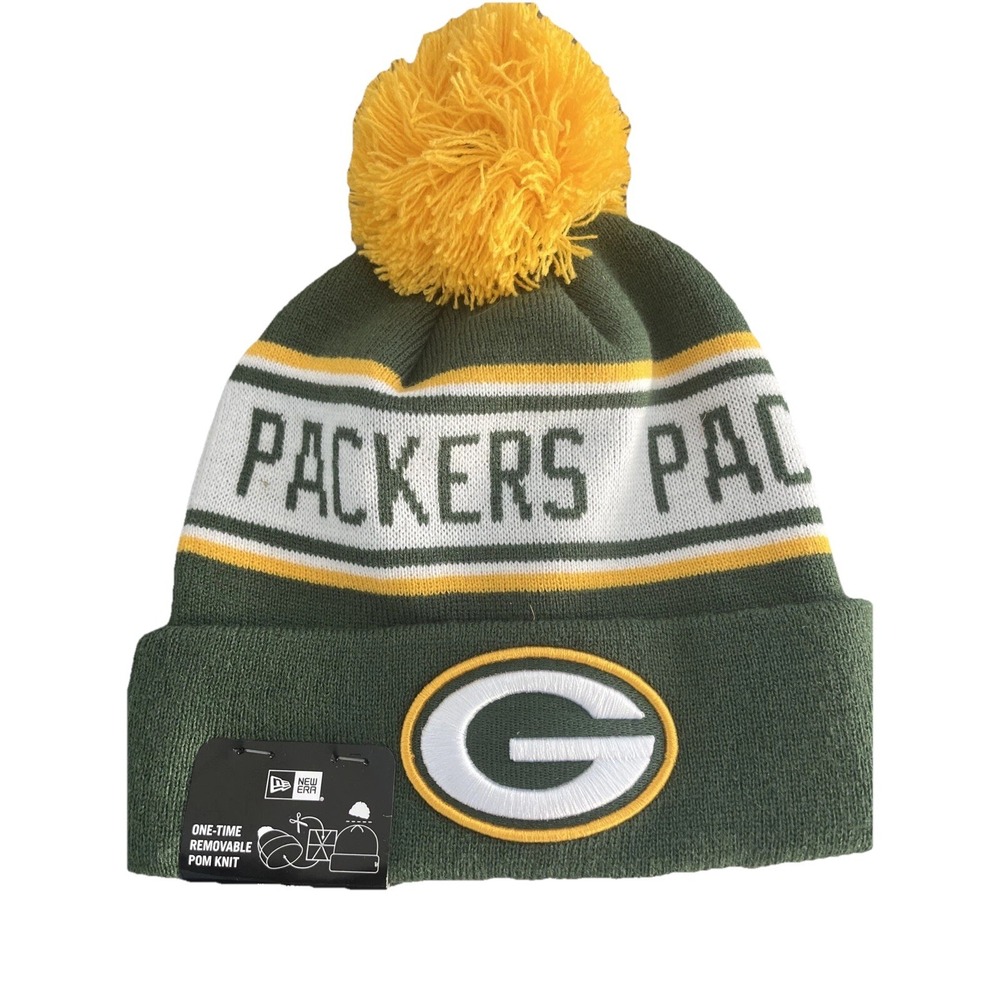Green Bay Packers Knit Winter Hat Beanie New Era Cap On‎ Field Sideline NWT